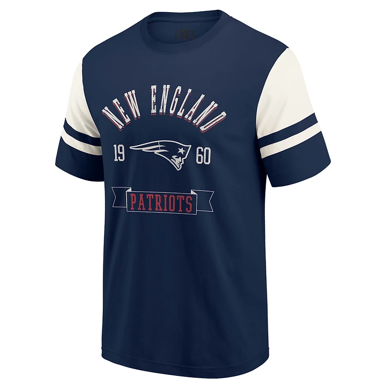Men's Darius Rucker Collection by Fanatics Navy New England Patriots Football T-Shirt