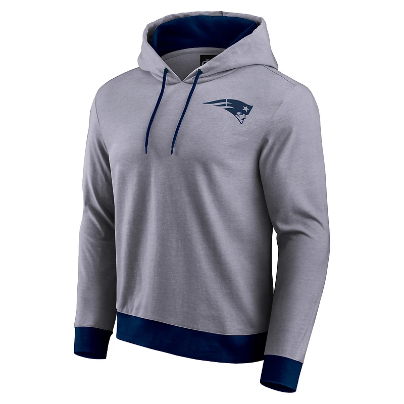 Sweat à capuche en tricot ton sur pour homme de la collection Darius Rucker Fanatics, bleu marine, New England Patriots