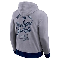 Men's Darius Rucker Collection by Fanatics Navy New England Patriots Tonal Knit Pullover Hoodie