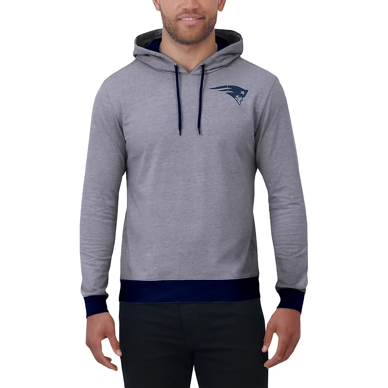 Sweat à capuche en tricot ton sur pour homme de la collection Darius Rucker Fanatics, bleu marine, New England Patriots