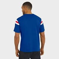 Men's Darius Rucker Collection by Fanatics Royal New England Patriots Distressed Throwback Shoulder Stripe T-Shirt