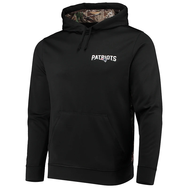Chandail à capuchon Dunbrooke noir/Realtree Camo New England Patriots Logo Ranger pour homme