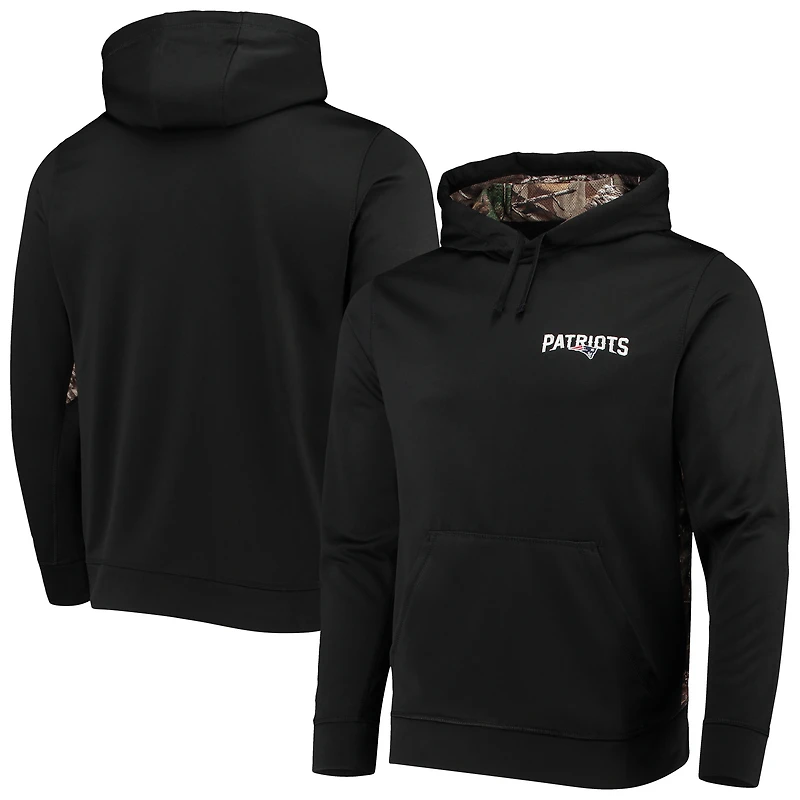 Chandail à capuchon Dunbrooke noir/Realtree Camo New England Patriots Logo Ranger pour homme