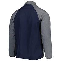 Men's Dunbrooke Navy New England Patriots Hurricane Raglan Full-Zip Windbreaker Jacket