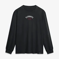 Men's Fanatics Black New England Patriots Fullback Drive Relaxed Fit Long Sleeve T-Shirt