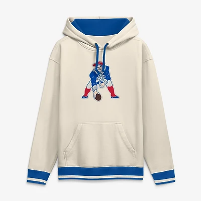 Men's Fanatics Cream New England Patriots Heritage First Heavyweight Hoodie