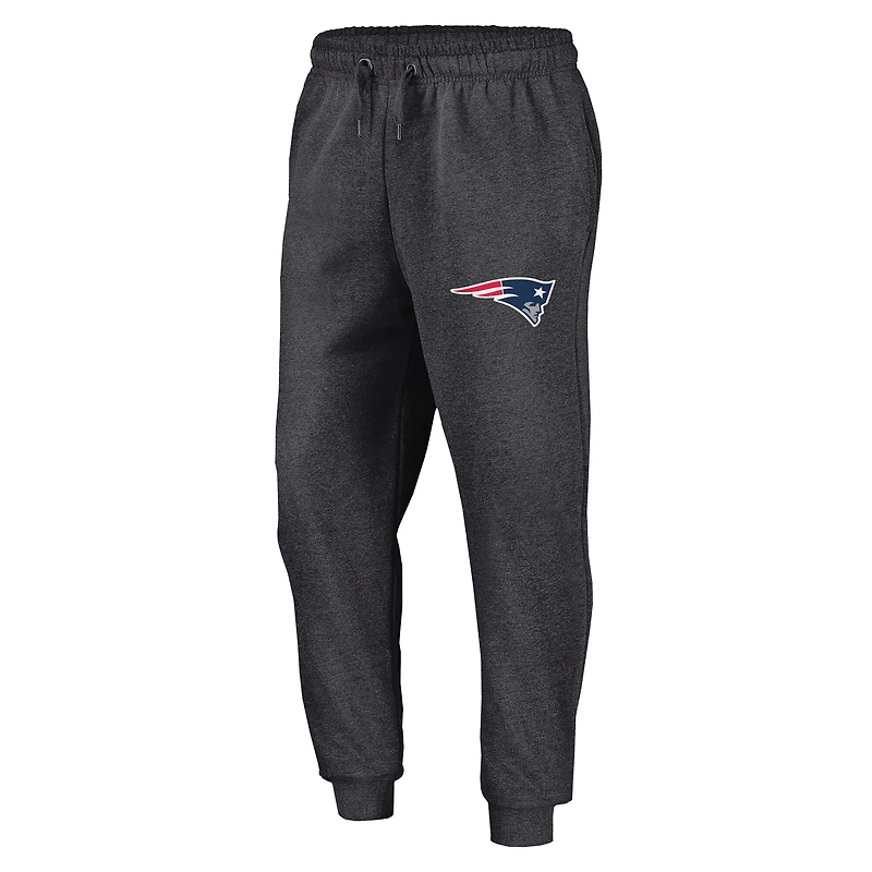 Men's Fanatics  Heather Charcoal New England Patriots Boost Fleece Joggers