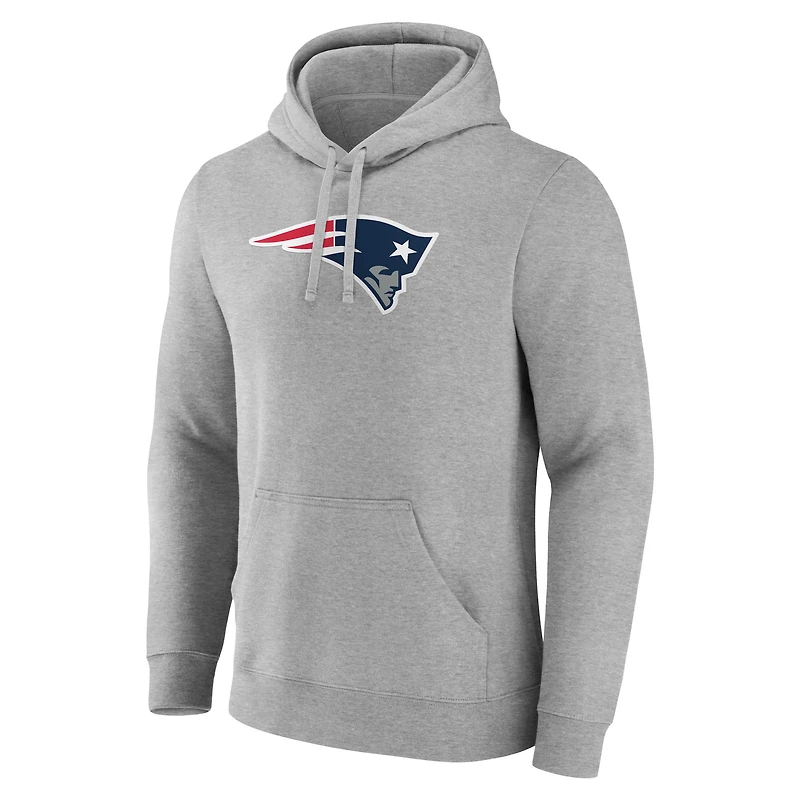 Sweat à capuche en polaire pour homme Fanatics Heather Grey New England Patriots Deliver