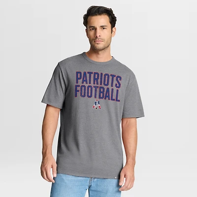 T-shirt tri-blend hommage aux New England Patriots, gris chiné, Fanatics pour homme