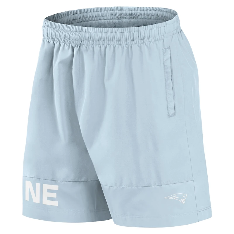 Men's Fanatics Light Blue New England Patriots Elements Shorts