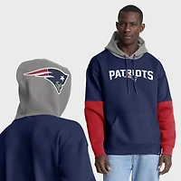 Men's Fanatics Navy/Red New England Patriots Helmet Pullover Hoodie