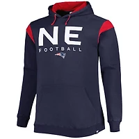 Sweat à capuche Fanatics Navy New England Patriots Big & Tall Call the Shots pour hommes