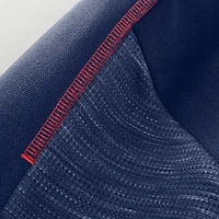 Sweat à capuche zippé bleu marine New England Patriots Checkdown Pass pour homme