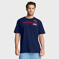 T-shirt Fanatics bleu marine pour homme, motif Chop Block Legacy des New England Patriots