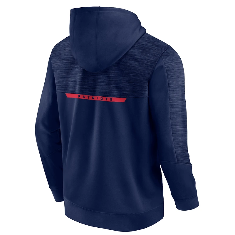Sweat à capuche Fanatics Navy New England Patriots Defender Evo pour hommes