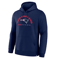 Sweat à capuche bleu marine pour homme, motif fanatique des New England Patriots