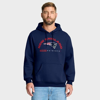 Sweat à capuche bleu marine pour homme, motif fanatique des New England Patriots