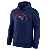 Sweat à capuche bleu marine pour homme, motif fanatique des New England Patriots, « Retard de match »