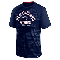 Men's Fanatics Navy New England Patriots Hail Mary Defender Raglan T-Shirt