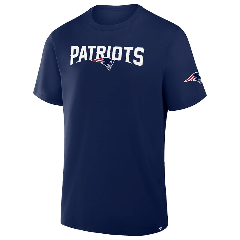 T-shirt Fanatics bleu marine pour homme, Option Route Legacy, New England Patriots