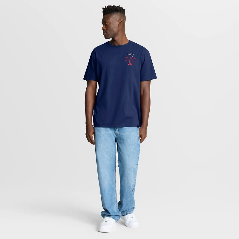 T-shirt Fanatics bleu marine pour homme avec poche passe-passe Legacy des New England Patriots