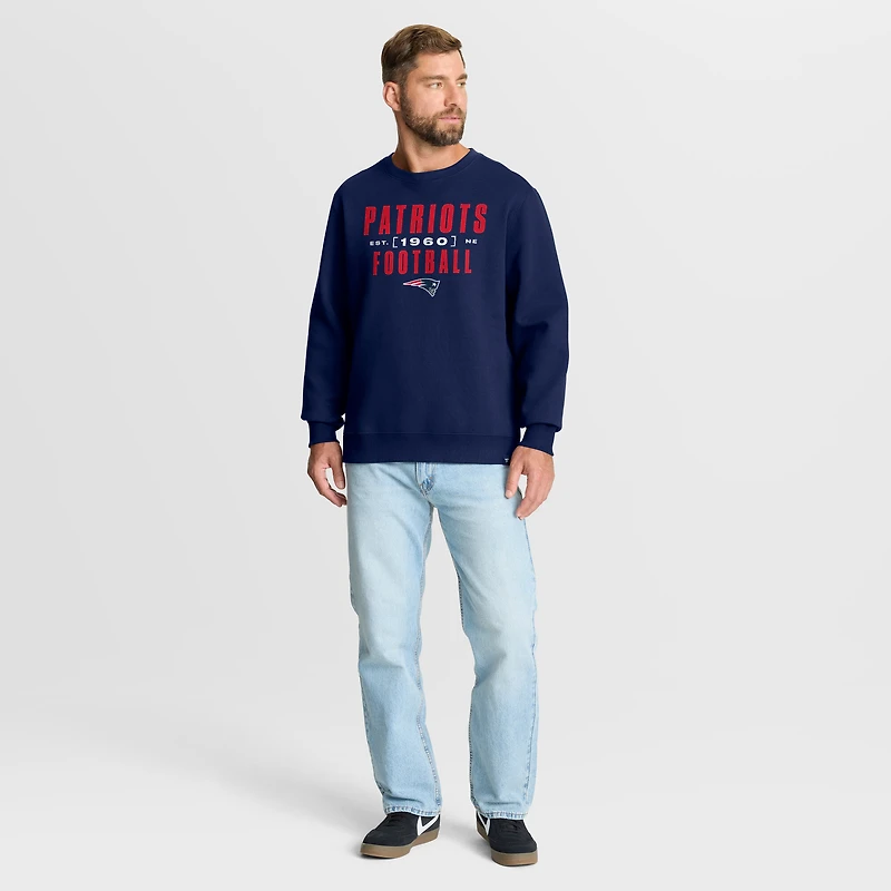 Sweat-shirt à capuche bleu marine New England Patriots Powerful Throw Legacy pour homme