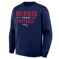 Sweat-shirt à capuche bleu marine New England Patriots Powerful Throw Legacy pour homme