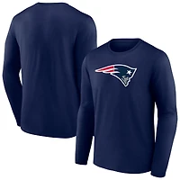 Men's Fanatics Navy New England Patriots Primary Logo Long Sleeve T-Shirt