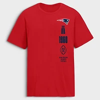 T-shirt Fanatics rouge pour homme New England Patriots Breaking Tackles Legacy