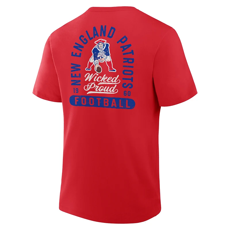 Men's Fanatics Red New England Patriots Fluid Motion Legacy T-Shirt