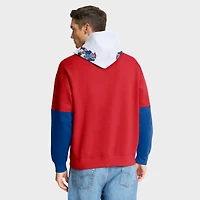 Sweat à capuche rétro rouge New England Patriots Fanatics pour homme