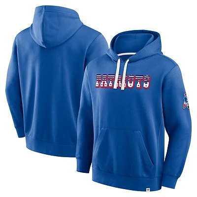 Sweat à capuche Fanatics Royal New England Patriots Horizons Heritage pour homme