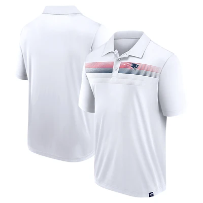 Polo sublimé blanc Big & Tall Fanatics pour hommes des New England Patriots