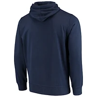 Sweat à capuche zippé avec logo principal des Patriots de la Nouvelle-Angleterre G-III Sports by Carl Banks pour homme, bleu marine