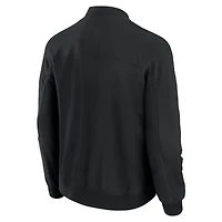 Men's J. Palmer Black New England Patriots Lightweight Cover-4 Tri-Blend Full-Zip Jacket
