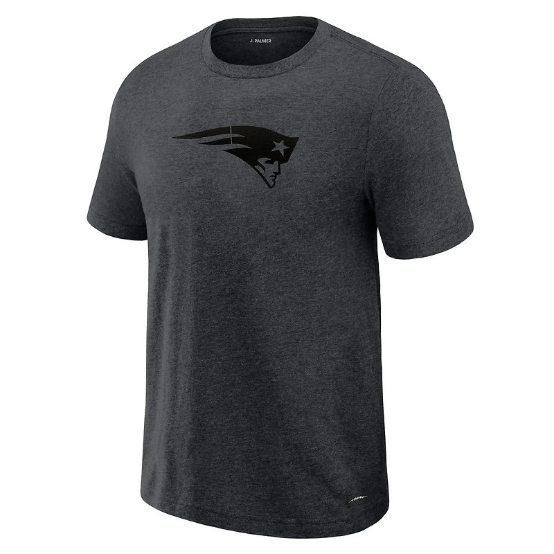 Men's J. Palmer  Graphite New England Patriots Players Lounge Tri-Blend T-Shirt