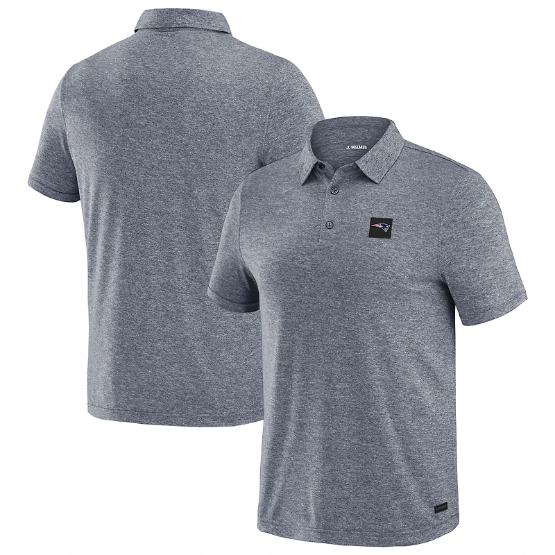Polo à quatre points New England Patriots bleu marine J. Palmer pour homme