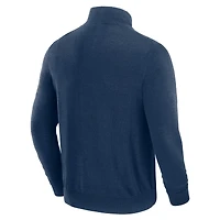 Pull zippé à quart de tour New England Patriots bleu marine J. Palmer pour homme