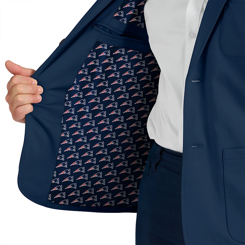 Blazer bleu marine J. Palmer Man-In-Motion des New England Patriots pour homme