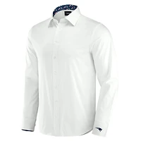 Chemise habillée boutonnée à manches longues Motion Stretch New England Patriots de J. Palmer pour homme