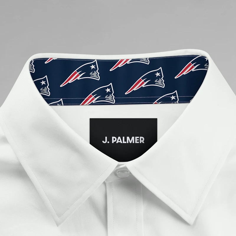 Chemise habillée boutonnée à manches longues Motion Stretch New England Patriots de J. Palmer pour homme