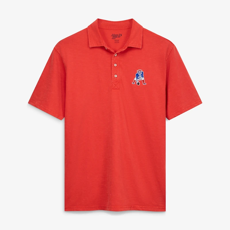 Men's johnnie-O Red New England Patriots Throwback Coastal Wash Polo