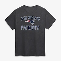 T-shirt homme en coton anthracite avec logo New England Patriots et arche de la victoire