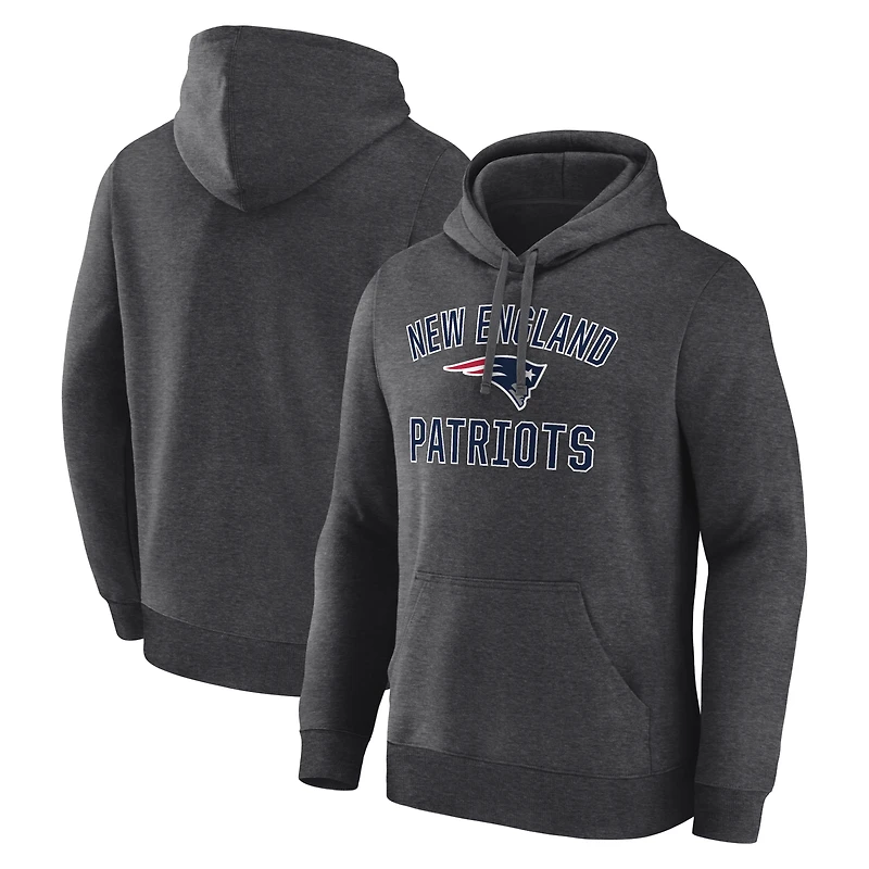 Sweat à capuche homme New England Patriots Arch Victory bleu marine avec logo athlétique