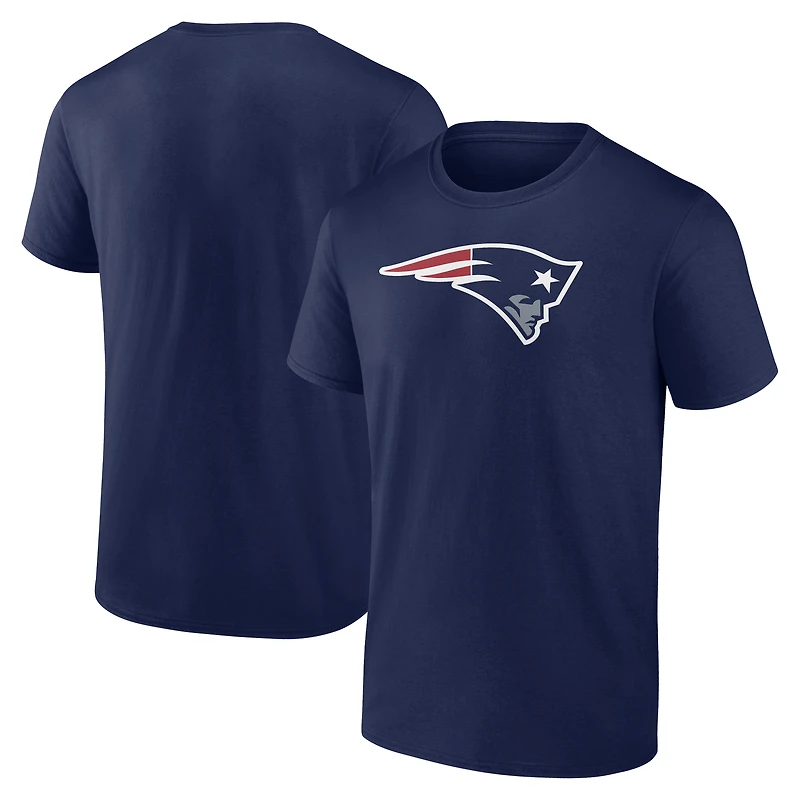 T-shirt homme bleu marine à logo principal des New England Patriots