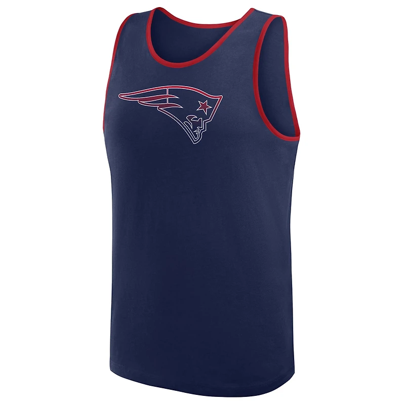 Men's Logo Athletic Navy New England Patriots Unmatched Success Tank Top