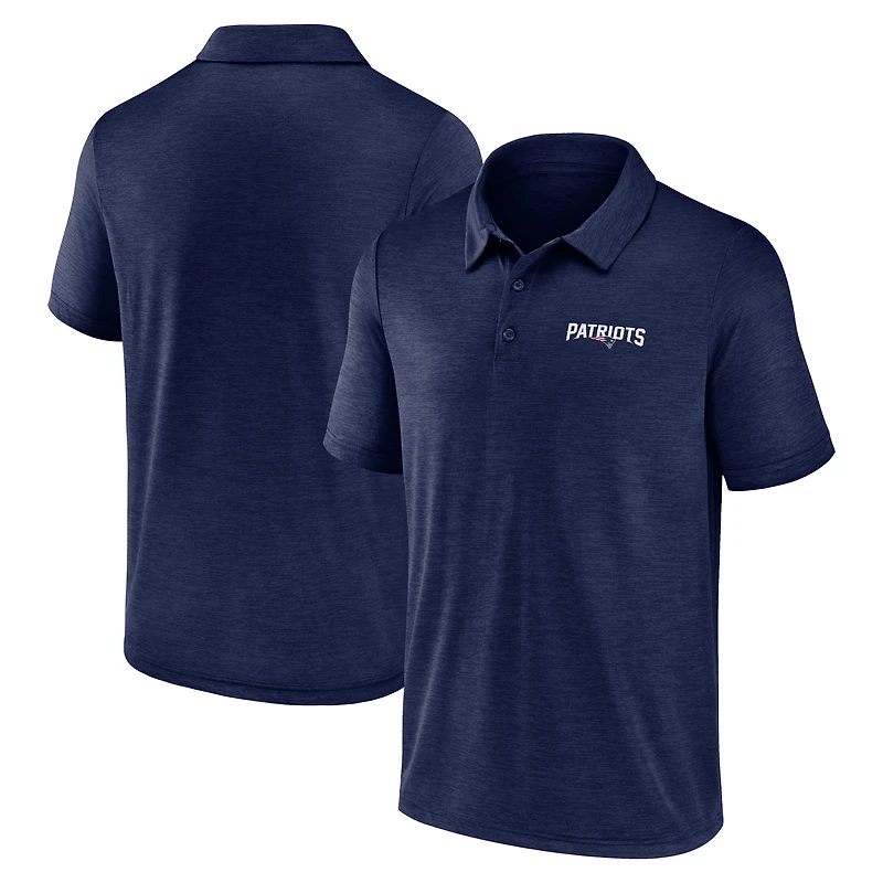 Polo athlétique bleu marine avec logo New England Patriots Unstoppable pour homme