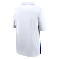 Men's Logo Athletic White New England Patriots Sandlot Game Polo
