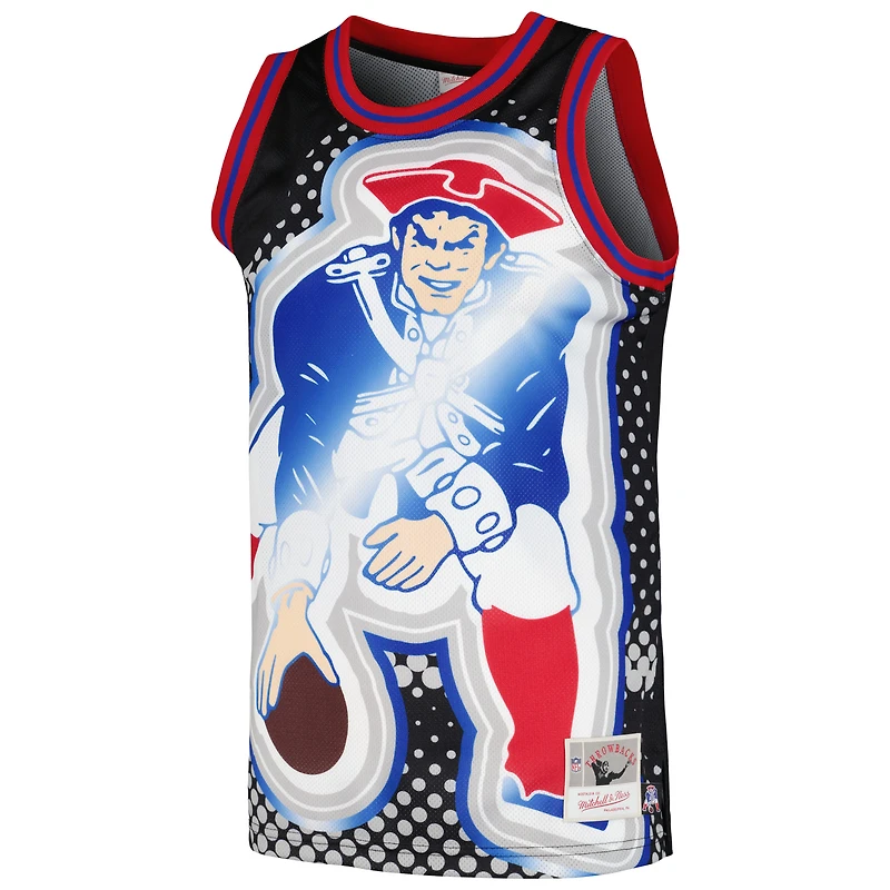 Débardeur tendance 7.0 Big Face des Patriots de la Nouvelle-Angleterre Mitchell & Ness pour homme