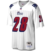 Men's Mitchell & Ness Curtis Martin White New England Patriots Legacy Replica Jersey